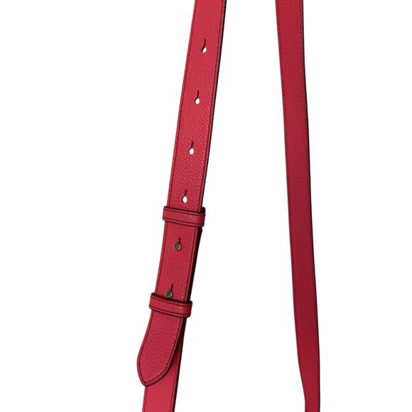 Kate Spade Pebble Leather Crossbody Shoulder Bag Large Flap Barbiecore Pink READ - Picture 16 of 16